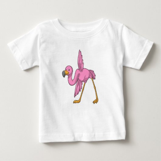 Flamingo bij Yoga Stretching (Voorkant)
