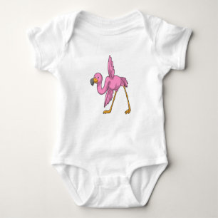 Flamingo bij Yoga Stretching Romper