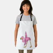 Flamingo bij Yoga Stretching Schort (Insitu)