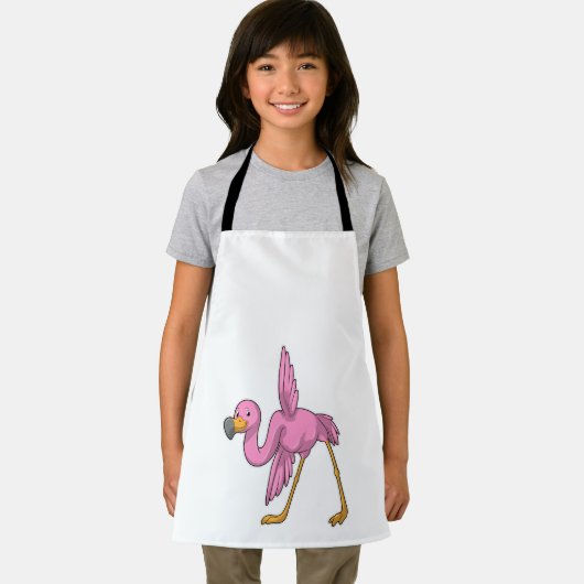 Flamingo bij Yoga Stretching Schort (Insitu)