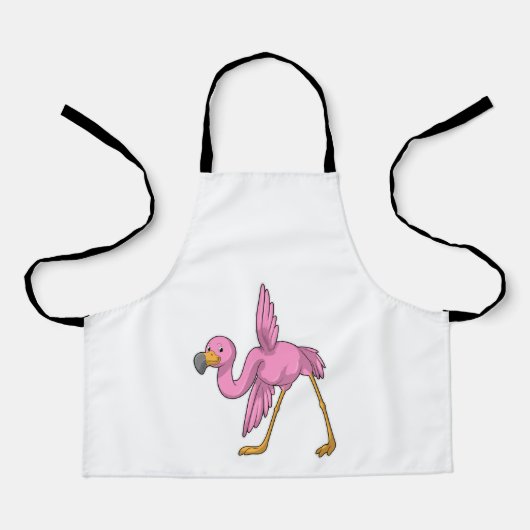 Flamingo bij Yoga Stretching Schort (Voorkant)