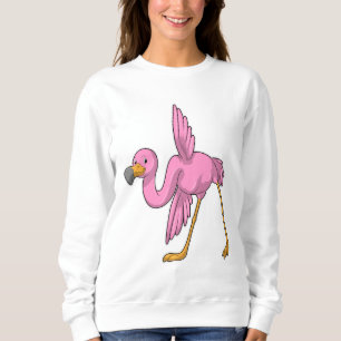 Flamingo bij Yoga Stretching Trui