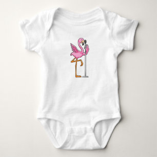 Flamingo bij Zingen met Microfoon Romper