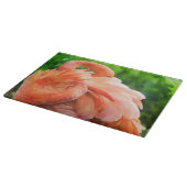 Flamingo Bird Art Glass Cutting Board Snijplank (Hoek)