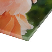 Flamingo Bird Art Glass Cutting Board Snijplank (Hoek)