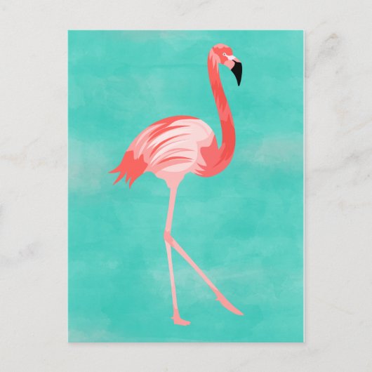 Flamingo Bird Briefkaart (Voorkant)