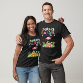 Flamingo Bird Bunny Egg Hunting Funny Flamingo Hap T-shirt (Unisex)
