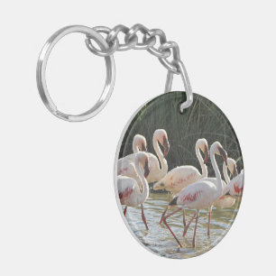 Flamingo Bird Kantoor Home School Destiny's Sleutelhanger