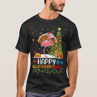 Flamingo Bird Lover Funny Happy Flamingo HelloThan T-shirt