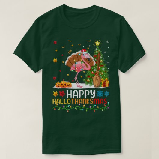 Flamingo Bird Lover Funny Happy Flamingo HelloThan T-shirt (Design voorkant)