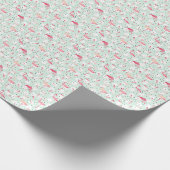 Flamingo Bird met veren Cadeaupapier (Hoek)