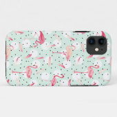 Flamingo Bird met veren Case-Mate iPhone Case (Achterkant (horizontaal))