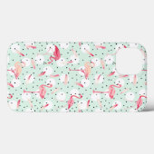 Flamingo Bird met veren Case-Mate iPhone Case (Achterkant (horizontaal))