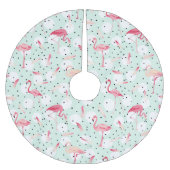 Flamingo Bird met veren Kerstboom Rok (Voorkant)
