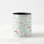 Flamingo Bird met veren Mok (Midden)