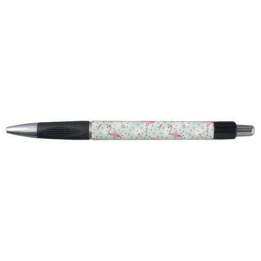 Flamingo Bird met veren Pen (Voorkant)