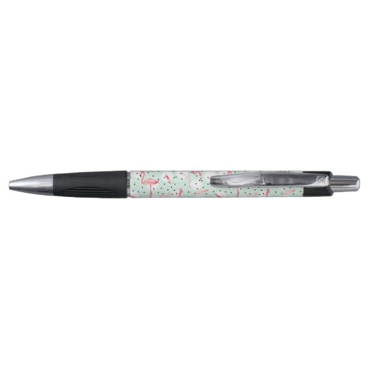 Flamingo Bird met veren Pen (Achterkant)