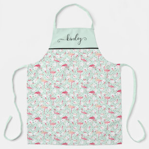 Flamingo Bird met veren Schort