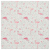 Flamingo Bird met veren Stof (Swatch)