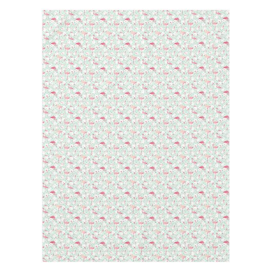 Flamingo Bird met veren Tafelkleed (Voorkant)