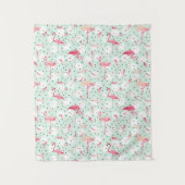 Flamingo Bird met veren Wandkleed (Voorkant)