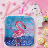 Flamingo Bird Papieren Bordje (Feest)