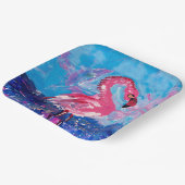 Flamingo Bird Papieren Bordje (Gebogen)