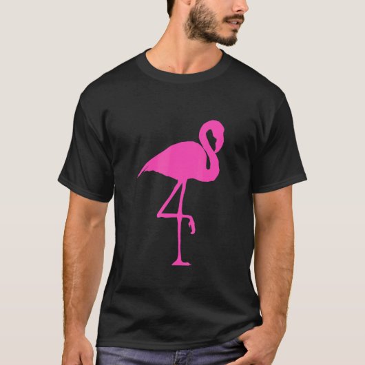 Flamingo Bird Silhouette T-shirt (Voorkant)