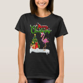 Flamingo Bird Xmas Decoration Santa Flamingo Chr T-shirt (Voorkant)