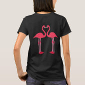Flamingo Birds Animal Pattern Destiny's Destiny T-shirt (Achterkant)