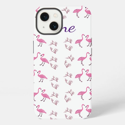 Flamingo Birds iPhone Hoesje (Achterkant)