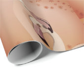 Flamingo Birds Kerstmis Cadeaupapier (Rol Hoek)