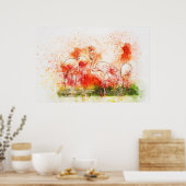 Flamingo Birds Poster (Keuken)