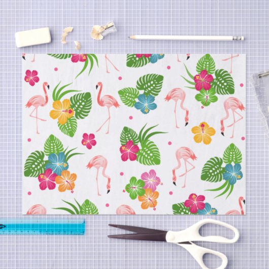 Flamingo Birds Tissuepapier (Craft)