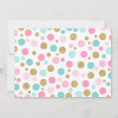 Flamingo Birthday Invitation Topical Party nodigt Kaart (Achterkant)