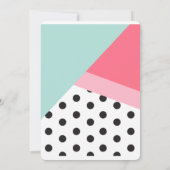 Flamingo Birthday Invite Kaart (Achterkant)