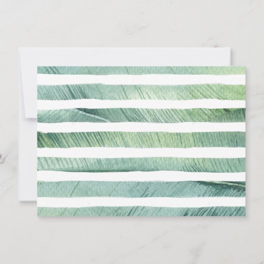 Flamingo Birthday Party Afbeelding Bedankkaart (Achterkant)