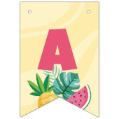 Flamingo Birthday Party - Bunting Flag Sign Banner (Derde vlag)