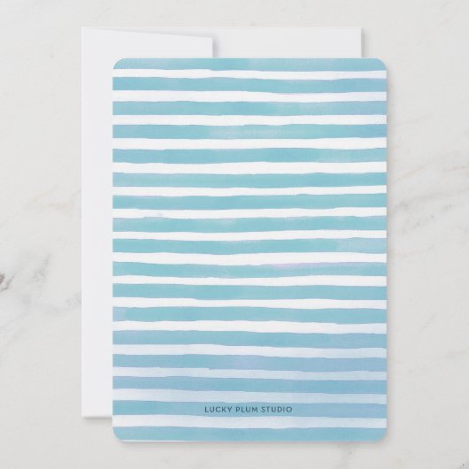 Flamingo Birthday Uitnodiging (Achterkant)