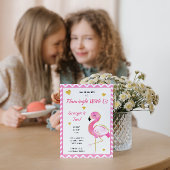 Flamingo Birthday Uitnodiging