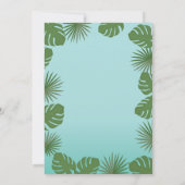 Flamingo Birthday Uitnodiging (Achterkant)