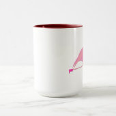 Flamingo Black 15 oz Ringer Mok (Midden)
