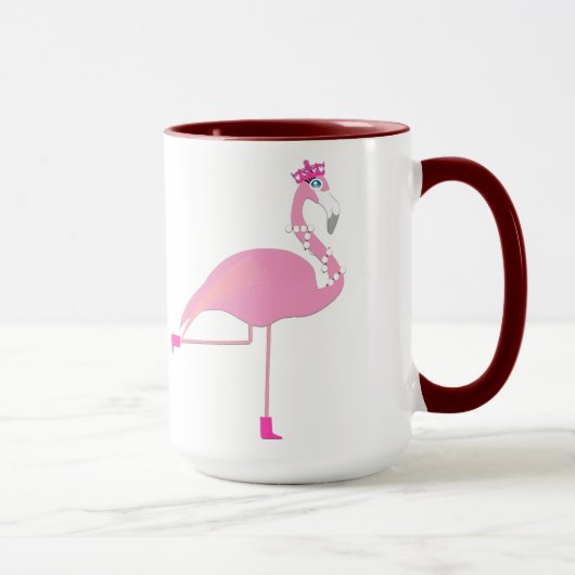 Flamingo Black 15 oz Ringer Mok (Rechts)