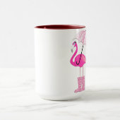 Flamingo Black 15 oz Ringer Mok (Midden)