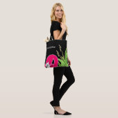 Flamingo Black Tote Bag (Op model)