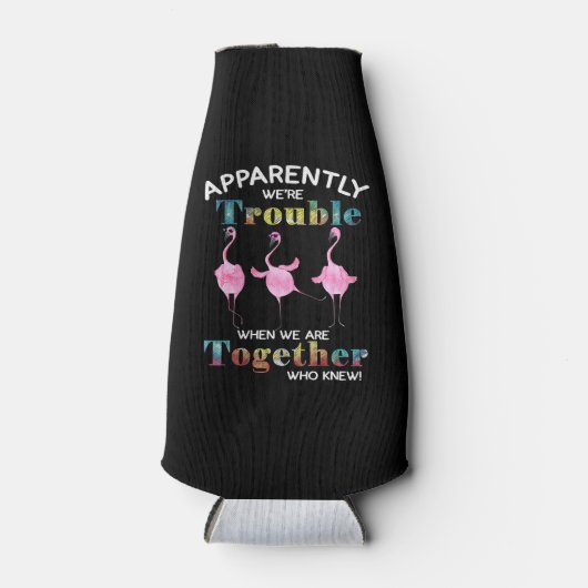 Flamingo bleek problemen te hebben \ flesjeskoeler (Voorkant)