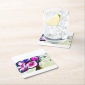 Flamingo bloem vreugde kartonnen onderzetters (Insitu)