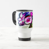 Flamingo bloem vreugde reisbeker (Voorkant links)