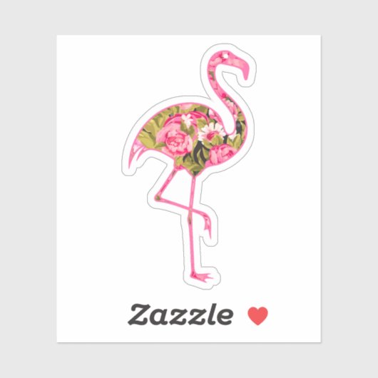 Flamingo Bloemen Stijl Decal Stickers (Vel)