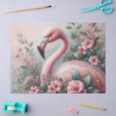 Flamingo Bloemrijke Botanische Kunst Tissuepapier (Craft)